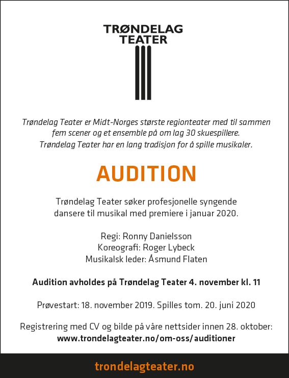 Audition for musikal i 2020