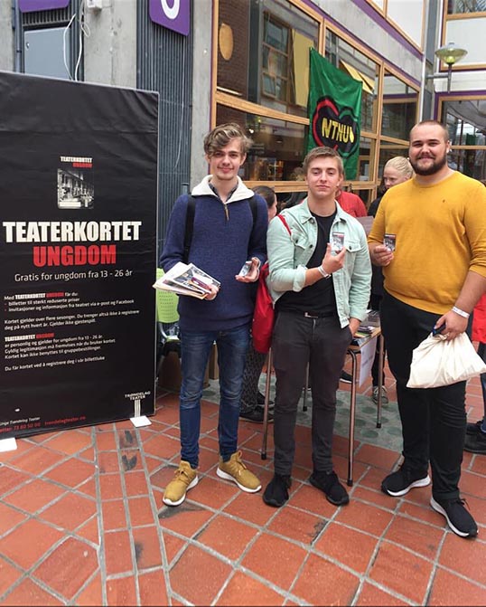 Teatret på vrimledag for nye studenter på NTNU