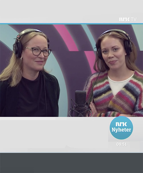 Marit og Mari gjester i NRK Nyhetsmorgen