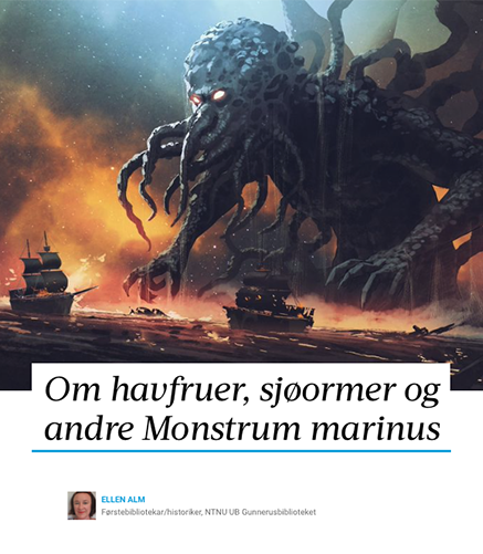 Om havfruer, sjøormer og andre Monstrum marinus