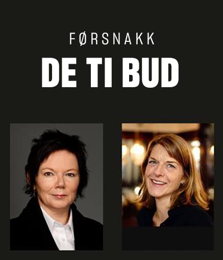 Førsnakk med domprost Ragnhild Jepsen og teatersjef Elisabeth Egseth Hansen