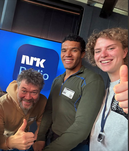 Øyvind og Thomas gjester i radiostudio